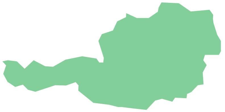østerrike vektor kart
