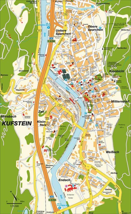 kart av kufstein østerrike