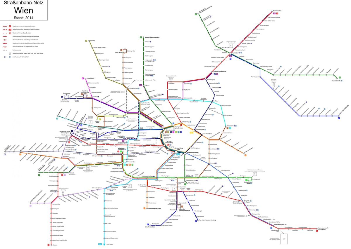 wien, østerrike t-kart