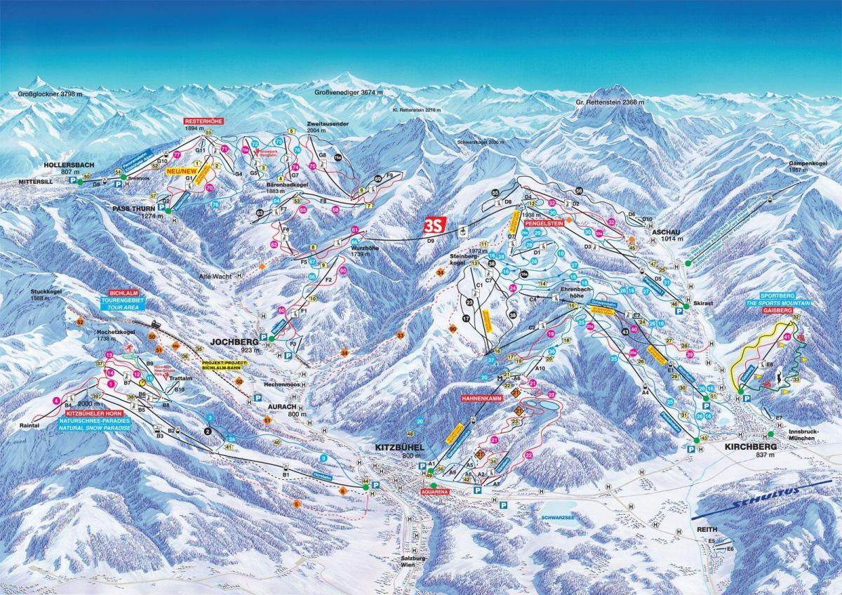 østerrike ski kart
