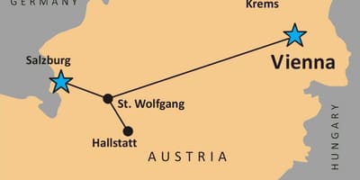 Kart over hallstatt østerrike 