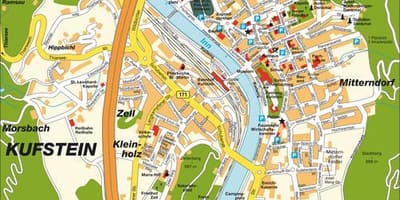 Kart av kufstein østerrike
