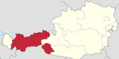 Østerrike-tyrol kart