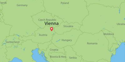 Wien, østerrike verden kart