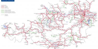 Obb østerrikske jernbane kart